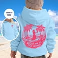 thumbnail image 2 of Tiweut Casual Hoodies for Girls Long Sleeve Hooded Soft Sweatshirt Beach Graphic Hoody Kids Cute Pullovers Top Clothes Relaxed Fit Blouses 6-7 Y, 2 of 8