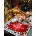 thumbnail image 6 of Christmas Placemats Set of 4, Merry Christmas Tree Place Mats Santa Claus Reindeer Placemat Table Decoration for Kitchen Table Dinner Xmas Holiday Party Home Decor Indoor Outdoor 13x19 Inch, 6 of 9