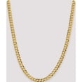 thumbnail image 3 of 14K Yellow Gold 7.2mm Lightweight Flat Cuban Chain (24 X 7.2) Made In South Africa lcb180-24, 3 of 5