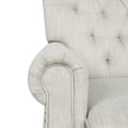 thumbnail image 5 of GDF Studio Welch Contemporary Tufted Pushback Recliner, Beige Fabric and Dark Brown, 5 of 8