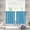 Sky Blue, variant on 30"x24" Half Window Curtain, Rod Pocket Kitchen Curtain, Short Blackout Curtain for Small Window