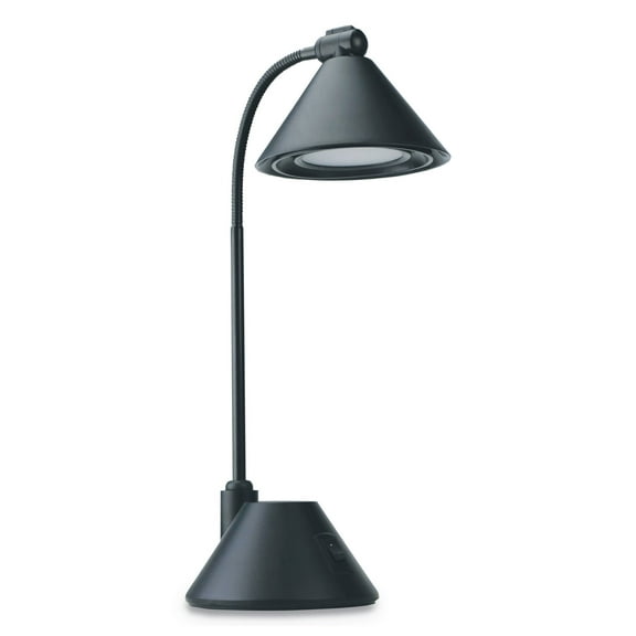Alera Led Task Modern Adustable Clamp Metal Desk Lamp, Black