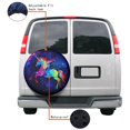 thumbnail image 4 of KAKALAD Galaxy Rainbow Unicorn 02 Spare Tire Cover Universal Car Vehicle Tools For Rv SUV Truck Camper Travel Trailer Accessories Buckle 14” Inch, 4 of 6