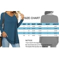 thumbnail image 6 of MOSHU Long Sleeve Tops for Women V-neck Womens Blouses Lace Hem Casual Shirts, 6 of 9