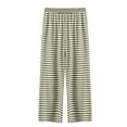 thumbnail image 2 of JUSLIO Womens Pajama Pants Comfortable Casual Striped Loungewear Green 2XL, 2 of 3