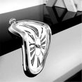 thumbnail image 2 of Reloj de pared de diseño moderno con diseño de fusión y distorsión, ideal como regalo para el hogar o el jardín., 2 of 5