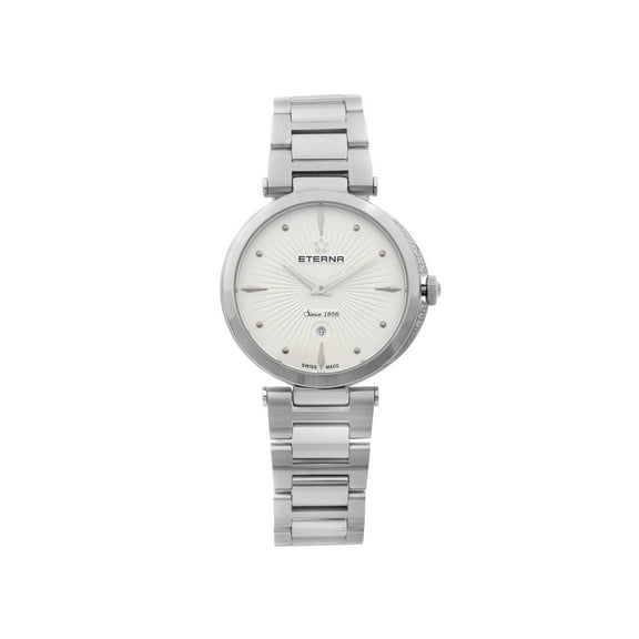 Eterna Grace Steel Diamond  Silver Dial Quartz Womens Watch 2560.54.66.1713