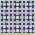 thumbnail image 2 of Ethnic Fabric by the Yard Upholstery, Geometric Mosaic Style Traditional Bohemian Oriental Abstract Pastel, Decorative Fabric for DIY and Home Accents, Dark Purple Mauve by Ambesonne, 2 of 5