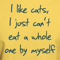 thumbnail image 3 of CafePress - I Like Cats I Just Can't Eat Light T Shirt - Men's Classic Graphic T-Shirt, 3 of 4