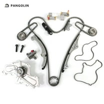 PANGOLIN Engine Timing Chain Kit with Water Pump Fit for 2007-2010 Lincoln MKZ MKX MKT MKS, 2008-2010 Mazda CX-9, 2007-2010 Edge Taurus Flex Fusion 24 Valve Engine Replace Part OE AT4Z-6306-A
