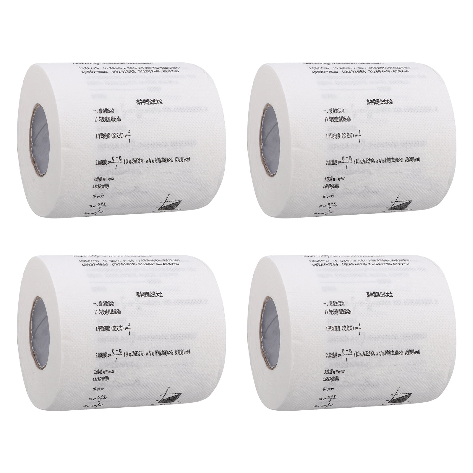 4 Rolls Chemical Physics Formula Printed Toilet Tissue Funny Toilet