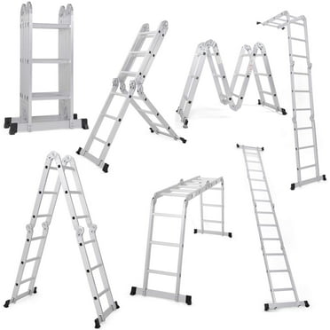 Ktaxon 12.5FT 330lb. Step Platform Foldable Scaffold Ladder