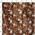 thumbnail image 5 of Soimoi Polyester Fleece Brown Fabric By the Yard - 56 Inch Wide - Cats Geometric Patterns - Playful and Modern Fusion for Fashion and Home Decor Printed Fabric, 5 of 6