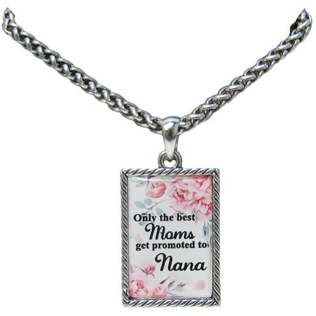 Only the Best Moms Get Promoted to Nana Silver Chain Necklace Jewelry Gift (Best Jewelry Stores In Aruba)