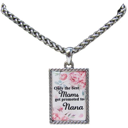 Only the Best Moms Get Promoted to Nana Silver Chain Necklace Jewelry Gift (Best Place To Get Cheap Jewelry)