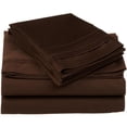 thumbnail image 1 of Egyptian Cotton 650 Thread Count Solid Sheet Set  California King-Chocolate, 1 of 5