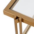 thumbnail image 4 of Henn&Hart 20" Brass Metal/Glass Side Table, 4 of 9