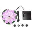 thumbnail image 1 of 1 Set Landscaping Water Lily Solar Fountain Floating Waterscape Garden Solar Fountain, 1 of 8