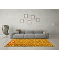 thumbnail image 3 of Ahgly Company Machine Washable Indoor Rectangle Oriental Yellow Traditional Area Rugs, 2' x 5', 3 of 4