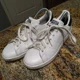 thumbnail image 4 of Ad-id-as Originals Stan Smith Core White Navy Casual Sneakers M20325 Men's 8.5, 4 of 6