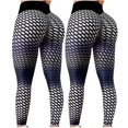 thumbnail image 2 of Gibobby Leggings deportivos mujer para yoga Hip Polka Pantalones Ejercicio Levantamiento Pantalones Punto Absorbente Apretado Yoga Cadera Pantalones(Negro,M), 2 of 4