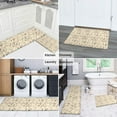 thumbnail image 5 of Beige Chicken Sketch Pattern Kitchen Rugs Sets Of 2,Anti Fatigue Kitchen Mat Rugs Non Slip Washable,Decorative Kitchen Floor Mats for Kitchen,Sink,Laundry,17"x30"+17"x47", 5 of 7