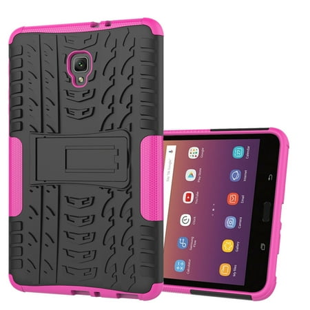 Goldcherry for Galaxy Tab A 8.0 T380 Case Hybrid Armor with Stand Feature Detachable Dual Layer Protective Shell Hard Back Cover for Samsung Galaxy Tab A Tablet 2017 T380/T385(Pink)