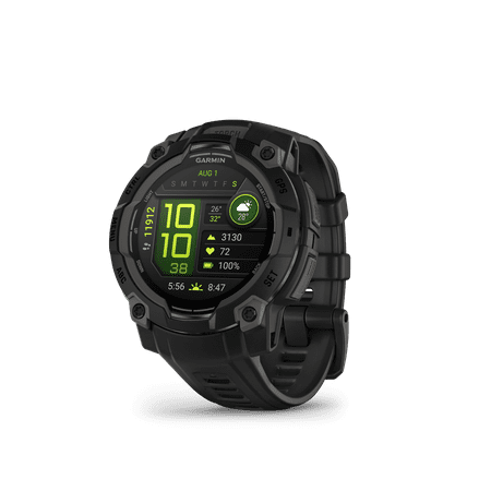 Garmin - Instinct  3 GPS Smartwatch 45 mm AMOLED - Black with Black Band - (2025)