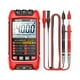 thumbnail image 1 of Multímetro digital de alta precisión, probador de voltímetro con linterna, funda protectora de silicona, voltímetro amperímetro para propietarios de Rojo, 1 of 8