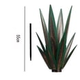 thumbnail image 4 of Solar Lights Outdoor Waterproof, 1.8ft Metal Artificial Agave Plant Solar Garden Lights, for Pathway Walkway Yard Lawn Decorative Landscape Lighting, Warm White (Green), 4 of 8