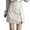 Beige, variant on Women's Pure Colored Short Skirt Skirt Tight Leather Skirt Slit Miniskirt Corset Skirt, Size M