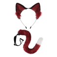 thumbnail image 4 of Cola de tocado de gato Cosplay oreja gato con cola conjunto vestido de lujo para Magideal Cola de tocado de gato, 4 of 7