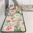 thumbnail image 2 of Kitchen Rugs Sets Of 2,Pioneer Flower Floral Print Pattern Anti Fatigue Kitchen Mat Rugs Non Slip Washable,Decorative Kitchen Floor Mats for Kitchen,Sink,Laundry,17"x47"+17"x47", 2 of 5
