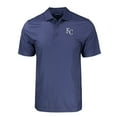 thumbnail image 2 of Men's Cutter & Buck Navy Kansas City Royals Big & Tall Pike Eco Tonal Geo Print Stretch Recycled Polo, 2 of 3