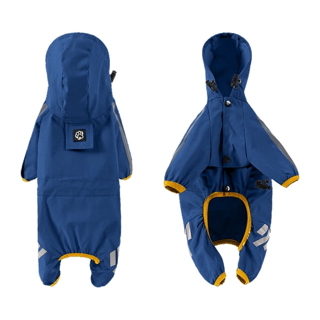 TIELUTT Raincoat and Adjustable Lightweight Yellow | Hooded Pet Clothes for Large Dogs Male Pet Clothes Closet Pet Clothes Rack Hanger Pet Clothes for Medium Dogs Summer Pet Clothes for Medium Dogs F