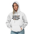 thumbnail image 4 of Work Out Because Really Like Cookies Hoodie Sweatshirt Women Brisco Brands X, 4 of 6