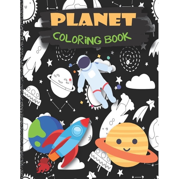Planet coloring book: Space Coloring Book for Kids, Fun and Educational Coloring Book for Children (EDITION 2021), (Paperback)