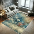 thumbnail image 5 of Ambesonne Underwater Decorative Rug Carpet, Corals and Fish Nautical, 5' 1" X 7' 5", Grey Yellow Sea Blue, 5 of 5