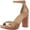Gingersnap Brown, variant on Naturalizer Women's Joy-Sparkle Jeweled Sandal Heeled Black Satin 10M