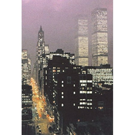 New World Trade Towers Purple Skies by Geoffrey Clifford 20x16 Poster MANHATTEN NEW YORK TW TOWERS GROUND ZERO WORLD TRADE CENTER ()