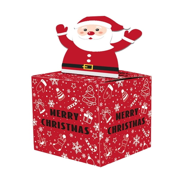 Caja de regalo extraíble para fiestas, juego de bricolaje con tarjeta extraíble, dinero para Navidad Papá Noel