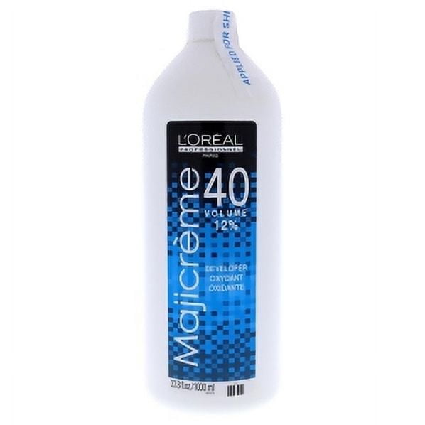 L'Oreal Professionnel, Hair Color Majicrème Developer Lotion - Option : 40 Volume 12% (33.8 oz / liter)