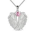 thumbnail image 2 of Euaioeiu Clearance Angel Wings Cubic Zirconia CZ Fashion Pendant Necklace for Women, 2 of 6