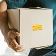 thumbnail image 2 of 1 Roll Caution Heavy Shipping Label Stickers Overweight Logistics Warning Stickers Caution Heavy Package Over 15 Kg For Shipping Packing Adhesive Labels, 2 of 5