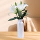 thumbnail image 5 of Jarrón de Plástico Blanco, Decoración Floral Geométrica, Compañero Ecológico para El Hogar, Adaptación Cultural Contemporánea, Comunicación Emocional, Simbolismo Del Feng Shui, 20,3 X 7,0 X 7,0 Cm, 5 of 6