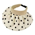 thumbnail image 4 of Sombrero de sol plegable para mujer, gorra de ala ancha, visera, gorra de playa de verano para Blanco, 4 of 9