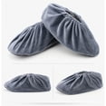thumbnail image 2 of Cubrezapatos, 5 pares, reutilizables, antideslizantes, lavables, suaves, para el hogar y la oficina, color gris, 2 of 5