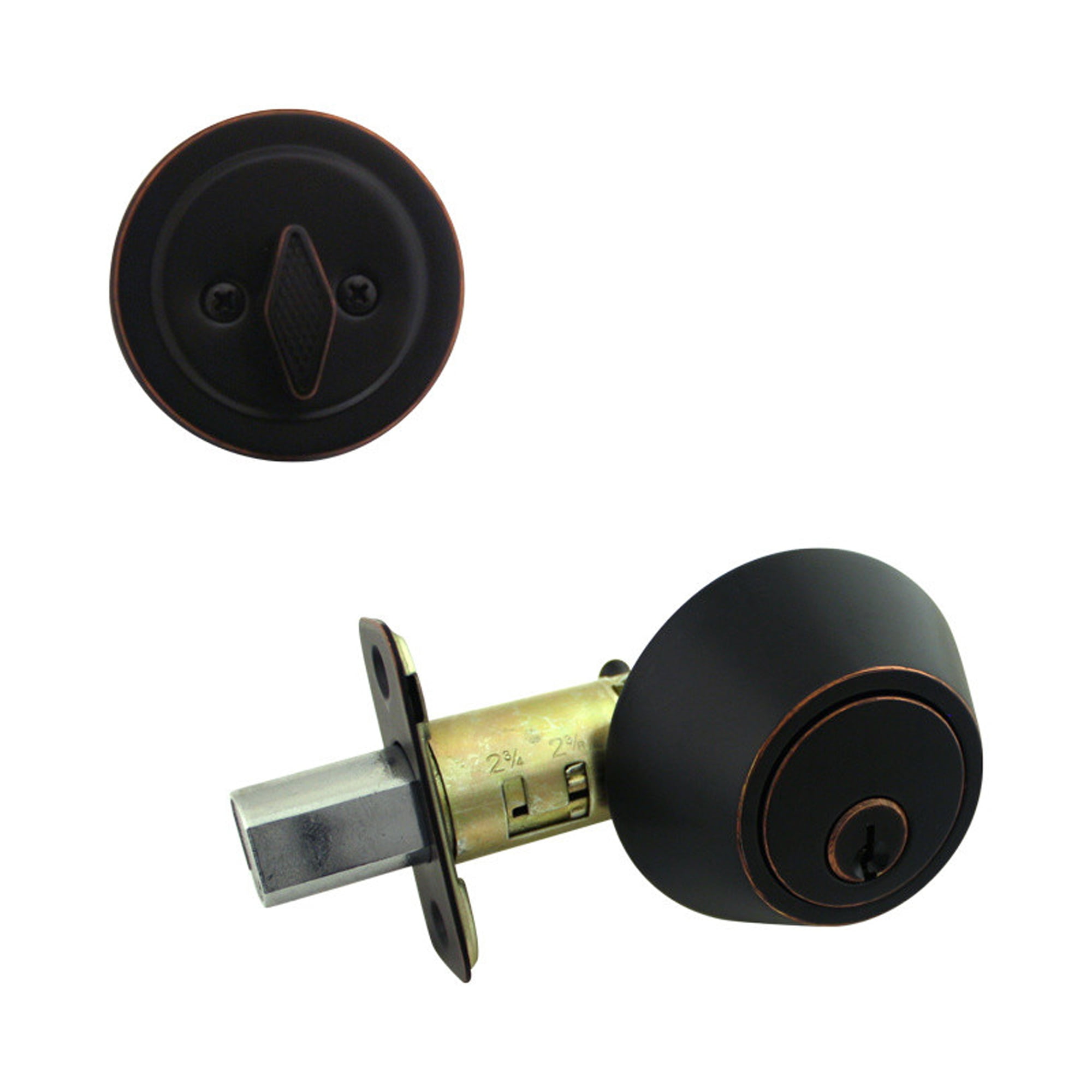 Oil Rubbed Bronze Bifold Closet Door Knob with Backplate Hardware and Packs 