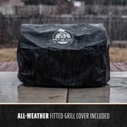Pit Boss Tabletop Pellet Smoker, 256 Square inch Wood Fired Pellet Grill, Onyx Series