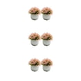 thumbnail image 3 of Guardoinrt 2piece Potted Simulation Plants Adding Beauty And Style To Any Setting Durable Pot Bonsai Ornament pink 3Set, 3 of 6